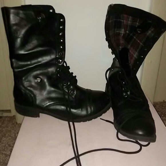 Women's Combat boots - Picture 3 of 5